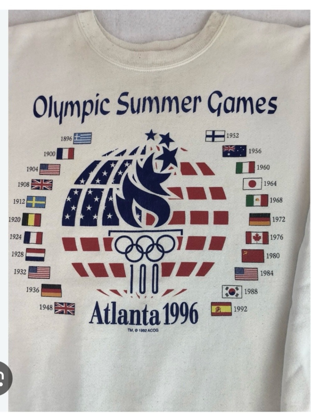 1996 Atlanta summer Olympics tshirt